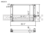 Koyo 88-99 BMW 3-Series inc. E36 M3 (MT / 6 Cyl. ONLY) Radiator Koyo Radiators  AXOPROS