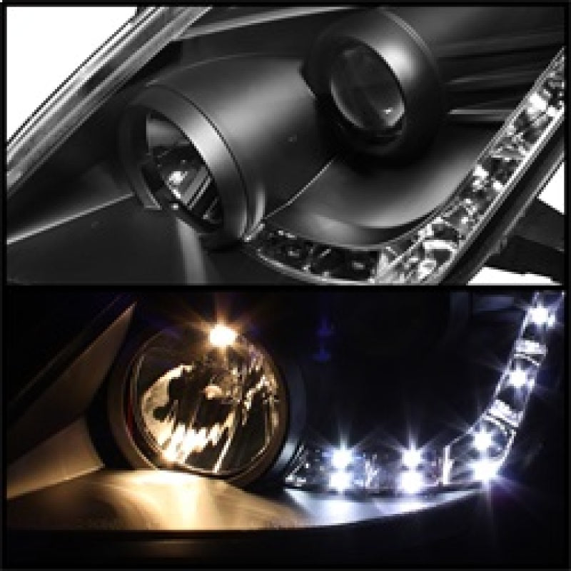 Spyder Nissan 350Z 06-08 Projector Headlights Xenon/HID Model- DRL Blk PRO-YD-N350Z06-HID-DRL-BK SPYDER Headlights  AXOPROS