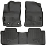Husky Liners 15 Toyota Corolla Weatherbeater Black Front & 2nd Seat Floor Liners Husky Liners Floor Mats - Rubber  AXOPROS