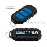 Borne Off-Road 10K Winch - Black Synthetic Rope Borne Off-Road Winches  AXOPROS
