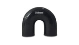 Vibrant 4 Ply Reinforced Silicone Elbow Connector - 3in ID x 4.25in Leg 180 Deg Elbow (BLACK) Vibrant Silicone Couplers & Hoses  AXOPROS
