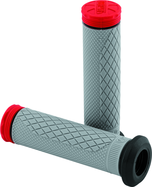 ProTaper Tri Density Full Diamond ATV Grips - Red ProTaper Grips  AXOPROS