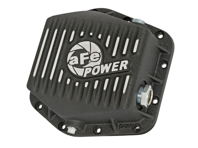 aFe Power Rear Differential Cover (Machined Black) 15-17 GM Colorado/Canyon 12 Bolt Axles aFe Diff Covers  AXOPROS