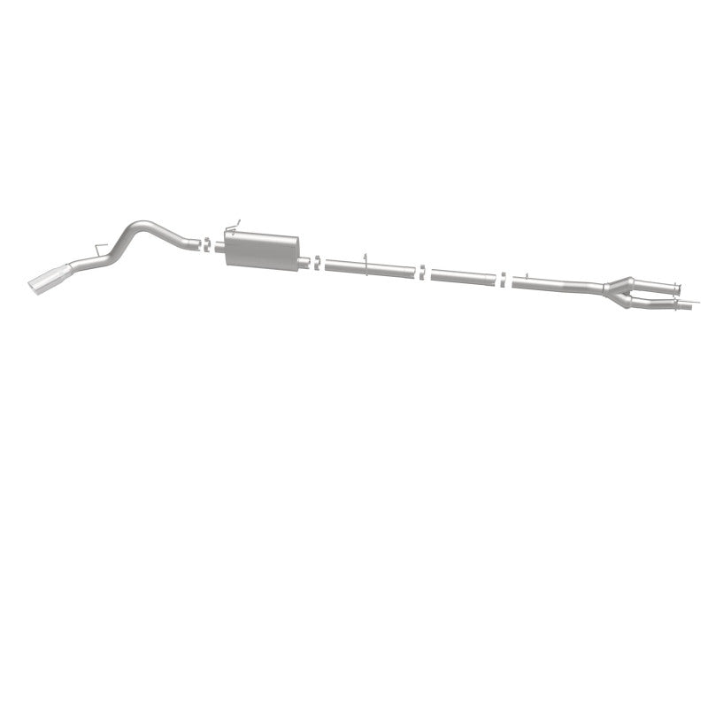 MagnaFlow Sys C/B 11-15 Ford Super Duty F250 6.2L EC CC, SS 3.5in Single Rear Pass Side Ext 5in Tip Magnaflow Catback  AXOPROS
