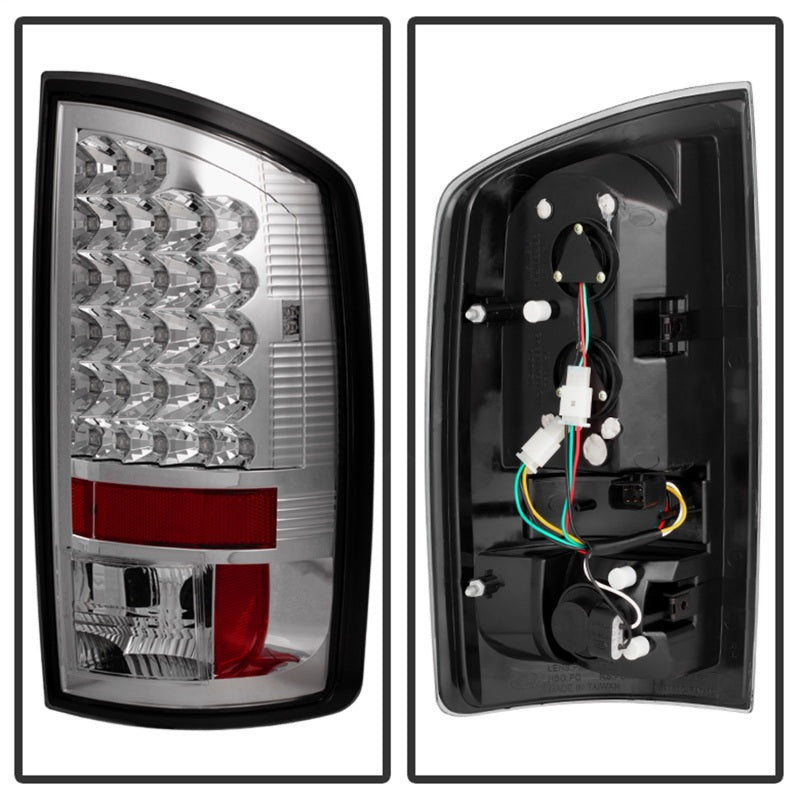Spyder Dodge Ram 02-06 1500/Ram 2500/3500 03-06 LED Tail Light Chrome ALT-YD-DRAM02-LED-C SPYDER Tail Lights  AXOPROS
