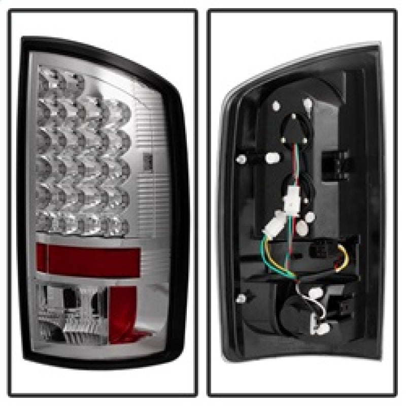 Spyder Dodge Ram 02-06 1500/Ram 2500/3500 03-06 LED Tail Light Chrome ALT-YD-DRAM02-LED-C SPYDER Tail Lights  AXOPROS