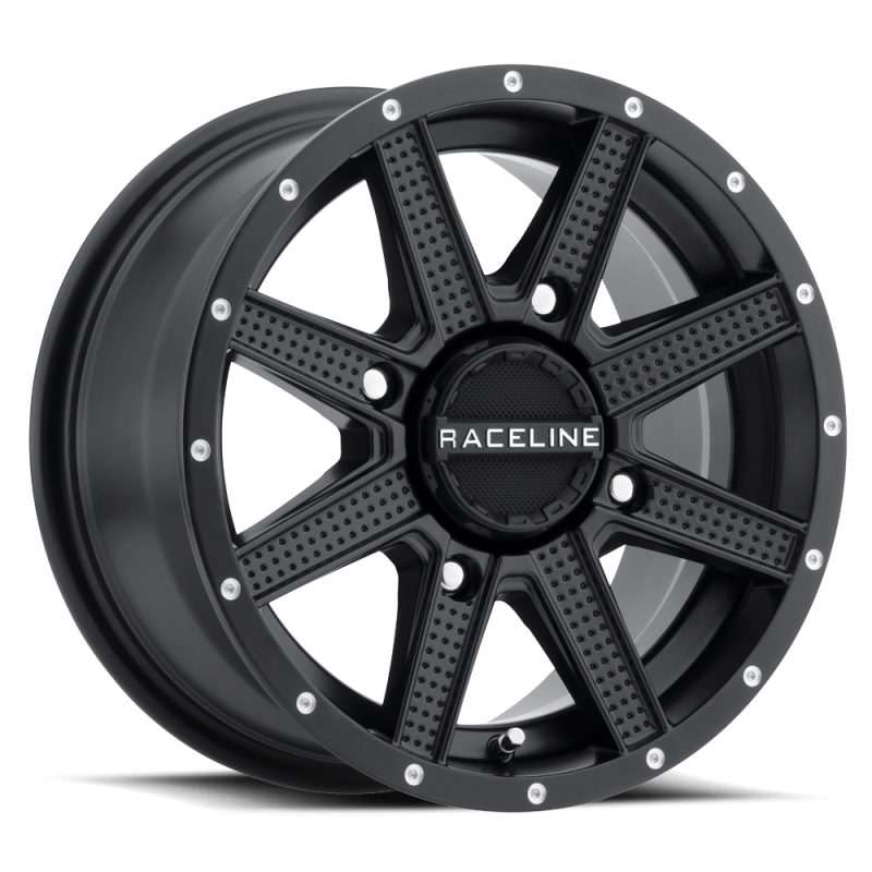 Raceline A92B Hostage 14x7in / 4x156 BP / 5mm Offset / 132.5mm Bore - Satin Black Wheel Raceline Wheels - Cast  AXOPROS