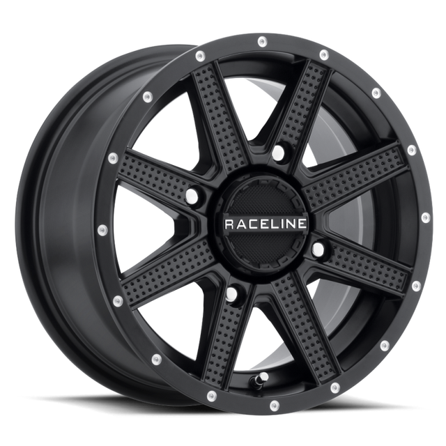 Raceline A92B Hostage 14x7in / 4x156 BP / 5mm Offset / 132.5mm Bore - Satin Black Wheel Raceline Wheels - Cast  AXOPROS