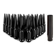 Mishimoto Mishimoto Steel Spiked Lug Nuts M14 x 1.5 32pc Set Black Mishimoto Lug Nuts  AXOPROS