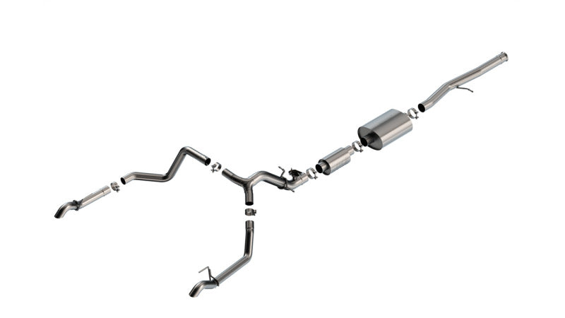 Borla 2024 Chevrolet/GMC 1500 ZR2 & AT4X 6.2L V8 4WD 4DR S-TYPE Catback Exhaust w/ Turndown Tips Borla Muffler  AXOPROS