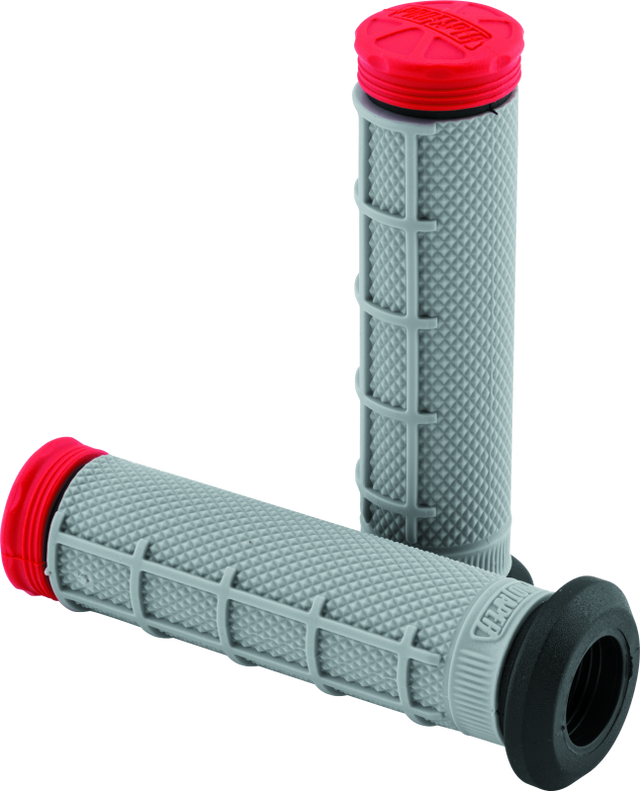 ProTaper Tri Density ATV 1/2 Waffle Grips - Red ProTaper Grips  AXOPROS