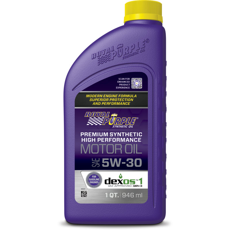 Royal Purple Premium Synthetic High Performance Multi-Grade 5W-30 Motor Oil - 1 Quart Royal Purple Motor Oils  AXOPROS