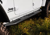 Rampage 20-22 Jeep Gladiator SRS Sidebar Rock Crawler Steps - Black Rampage Side Steps  AXOPROS