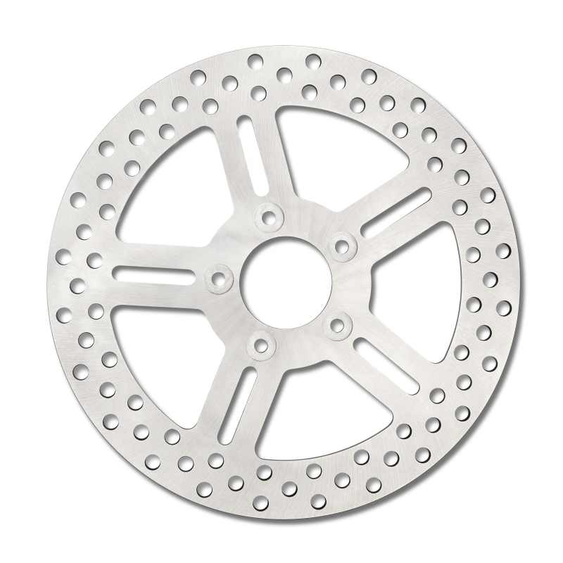Performance Machine Disc 11.5 x .20 1 Pc Eco 5 Spoke Stainless Steel Performance Machine Brake Rotors - Drilled  AXOPROS