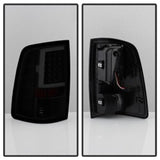 xTune 09-18 Dodge Ram 1500 LED Tail Lights - Black Smoke (ALT-ON-DR09-LBLED-BSM) SPYDER Tail Lights  AXOPROS