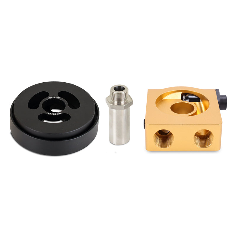 Mishimoto FR-S/BR-Z/GT86 Thermostatic Sandwich Plate and Adapter Gold Mishimoto Oil Filter Blocks  AXOPROS