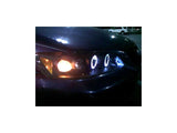 Spyder Honda Accord 98-02 1PC Projector Headlights LED Halo Amber Reflctr Blk PRO-YD-HA98-AM-BK SPYDER Headlights  AXOPROS
