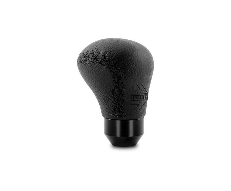 Momo Anatomico Shift Knob - Black Leather, Black Stitching MOMO Shift Knobs  AXOPROS