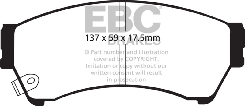 EBC 06-09 Ford Fusion 2.3 Yellowstuff Front Brake Pads EBC Brake Pads - Performance  AXOPROS