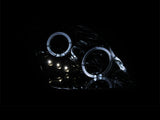 ANZO 1997-2001 Honda Prelude Projector Headlights w/ Halo Chrome w/ LED ANZO Headlights  AXOPROS