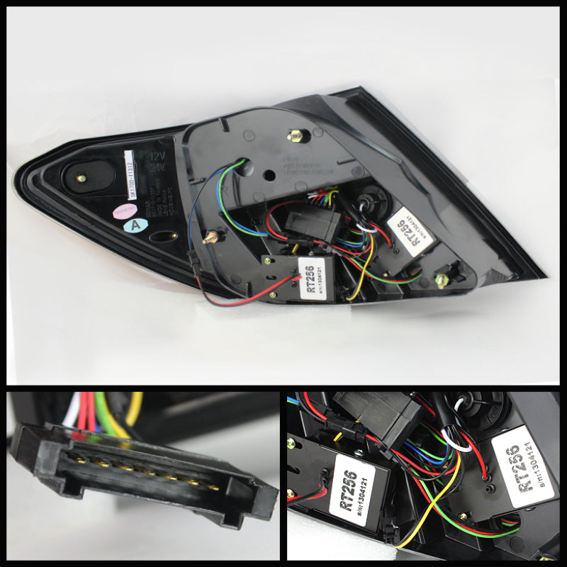 Spyder Mercedes Benz W204 C-Class 11-14 LED Tail Lights - Blk ALT-YD-MBZC11-LED-BK SPYDER Tail Lights  AXOPROS