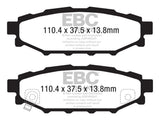 EBC 12+ Subaru BRZ 2.0 (solid rear rotors) Yellowstuff Rear Brake Pads EBC Brake Pads - Performance  AXOPROS