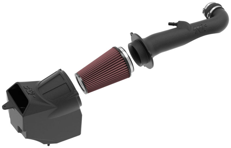 K&N 2018 Jeep Wrangler JL V6-3.6L F/I Aircharger Performance Intake K&N Engineering Cold Air Intakes  AXOPROS