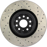 StopTech 09 VW Passat CC / 06-09 Passat Slotted & Drilled Right Front Rotor Stoptech Brake Rotors - Slot & Drilled  AXOPROS