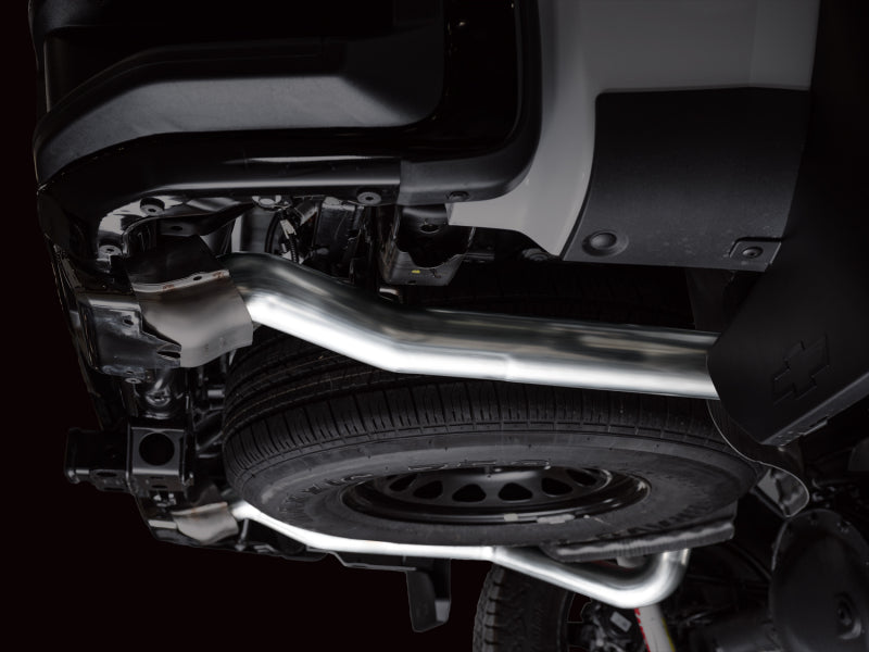AWE 4th Gen GM 1500 6.2L Catback Split Rear Exit (w/ Bumper Cutouts) - OE Tips AWE Tuning Catback  AXOPROS