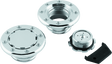 Kuryakyn Flush Mount Gas Caps Non-Vented Chrome Kuryakyn Fuel Caps  AXOPROS