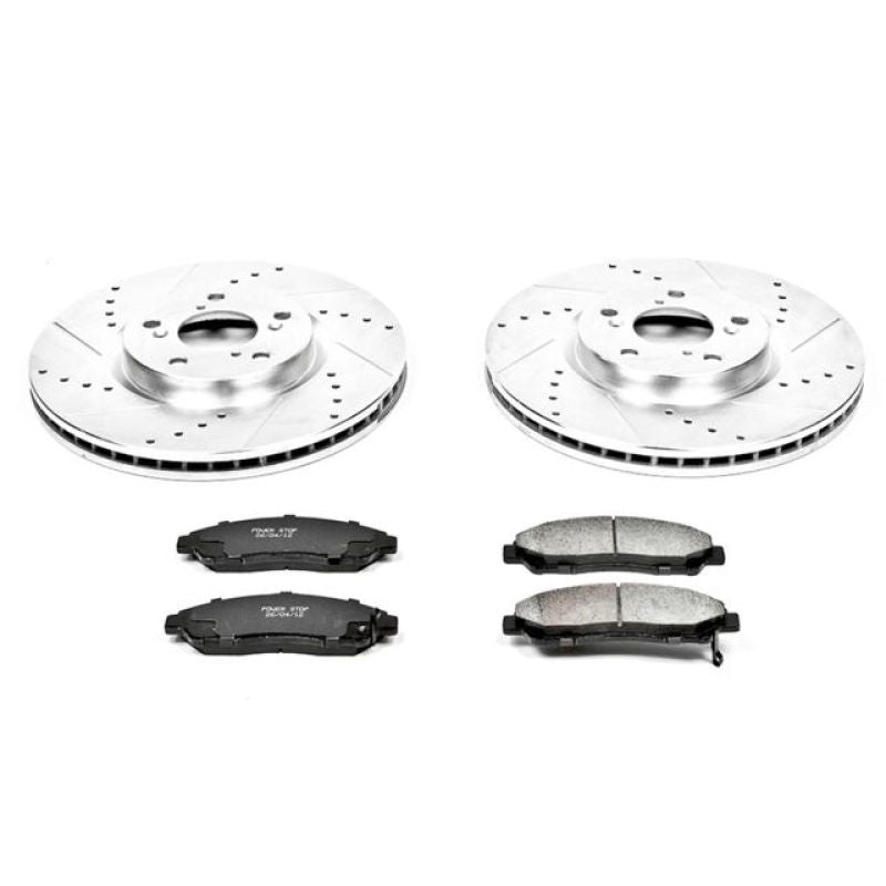 Power Stop 07-13 Acura MDX Front Z23 Evolution Sport Brake Kit PowerStop Brake Kits - Performance D&S  AXOPROS