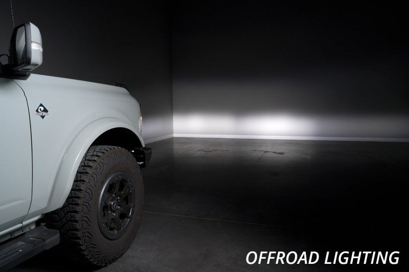 Diode Dynamics 21-Up Ford Bronco Stage Series Fog Pocket Kit - White Sport Diode Dynamics Fog Lights  AXOPROS