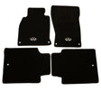 NRG Floor Mats - 13+ Infinity Q70 w/ Infiniti Emblem Logo (4 pieces) NRG Floor Mats Carpeted  AXOPROS