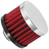 K&N Clamp On Rubber Base Crankcase Vent Filter 0.375in Flange ID x 2in OD x 1.5in Height K&N Engineering Air Filters - Universal Fit  AXOPROS