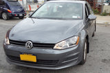 Rally Armor 15-21 MKVII VW Golf/GTI Black UR Mud Flap w/White Logo Rally Armor Mud Flaps  AXOPROS