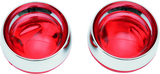 Kuryakyn Deep Dish Bezels With Red Lenses Kuryakyn Light Accessories and Wiring  AXOPROS