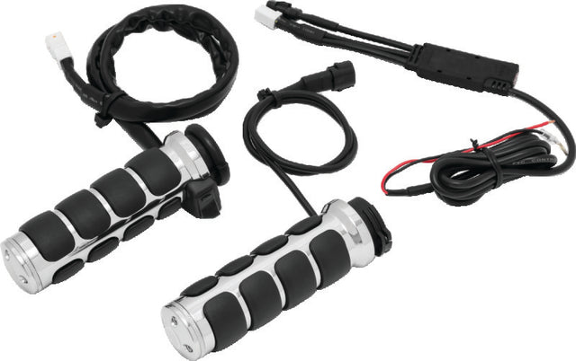 Kuryakyn Heated ISO Grips Cable Chrome Kuryakyn Grips  AXOPROS