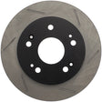 StopTech Power Slot Slotted 06-08 Honda Civic Si Rear Left Rotor Stoptech Brake Rotors - Slotted  AXOPROS