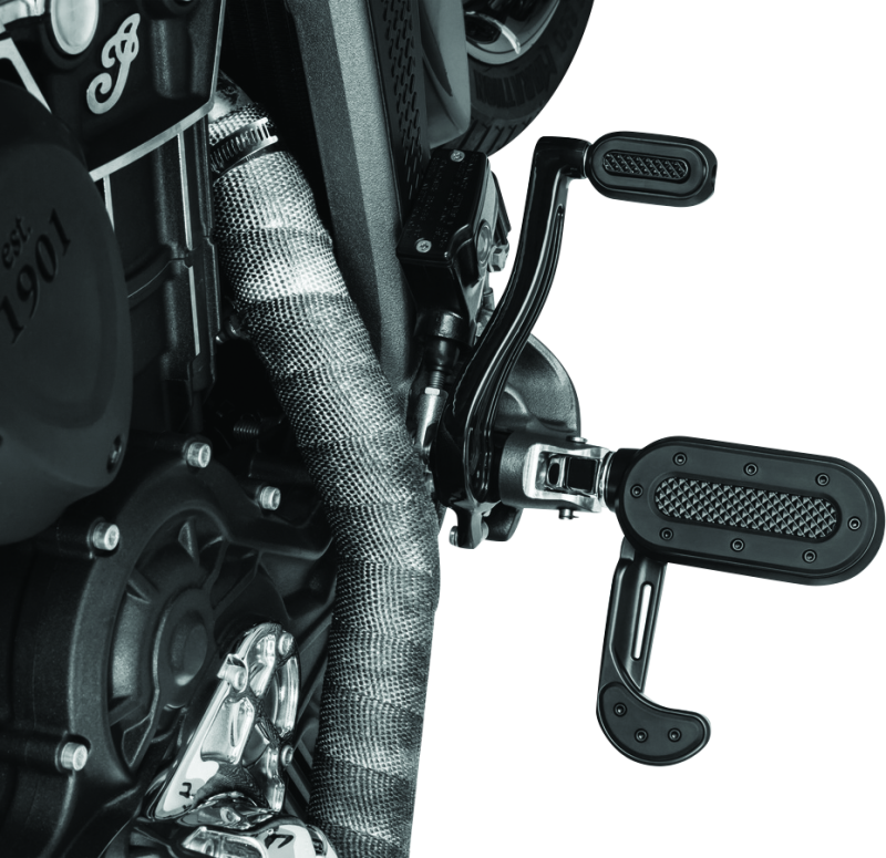 Kuryakyn Heavy Industry Shift & Brake Peg Black Kuryakyn Footpegs  AXOPROS