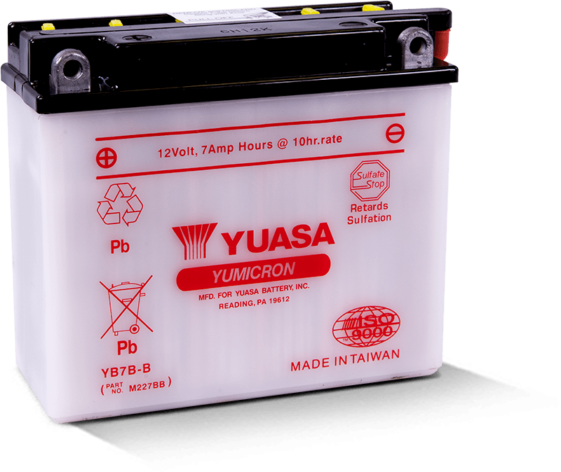 Yuasa YB7B-B Yumicron 12-Volt Battery Yuasa Battery Batteries  AXOPROS