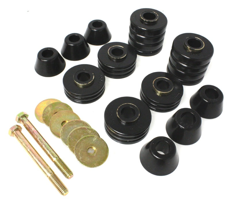 Energy Suspension 73-80 GM C2500/C3500/K1500/K20/K30 Body(cab) Mount Set Energy Suspension Bushing Kits  AXOPROS