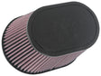 K&N Universal Rubber Filter 6.25in x 4in Oval FLG / 7.375in x 5.5in Base / 6.25in x 4in Top / 5in H K&N Engineering Air Filters - Universal Fit  AXOPROS