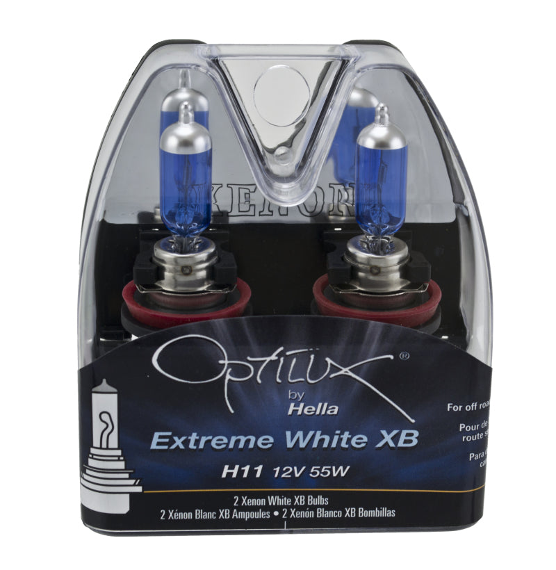Hella H11 12V 55W Xenon White XB Bulb (Pair) Hella Driving Lights  AXOPROS