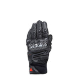 Dainese Carbon 4 Short Leather Gloves Black/Fluorescent Red - 2XL Dainese Gloves  AXOPROS
