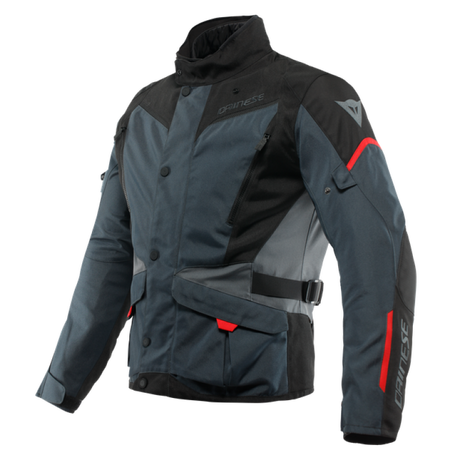 Dainese Tempest 3 D Dry Jacket Ebony/Black/Lava Red Size - 52 Dainese Jackets - Textile  AXOPROS