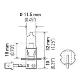 Hella H3 12V 55W Xen White XB Bulb (Pair) Hella Bulbs  AXOPROS