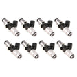 Injector Dynamics - 1050cc Injectors 60mm Length 14mm Grey Adaptor Top - Blue Bottom Adap (Set of 8) Injector Dynamics Fuel Injector Sets - 8Cyl  AXOPROS