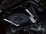 AWE Tuning 22-23 GMC Sierra 1500 AT4X 6.2L 0FG Catback Split Dual (Flat Bumper) - Bashguard(No Tips) AWE Tuning Catback  AXOPROS