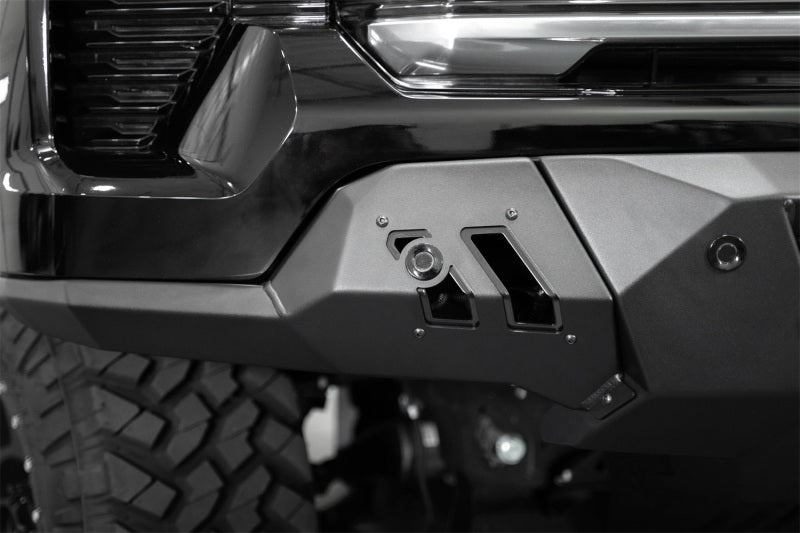 ADD 2022+ Chevrolet Silverado 1500 Black Label Front Bumper Addictive Desert Designs Bumpers - Steel  AXOPROS