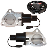 QTP 3in Bolt-On QTEC Dual Electric Cutout Valves - Pair QTP Exhaust Cutouts  AXOPROS